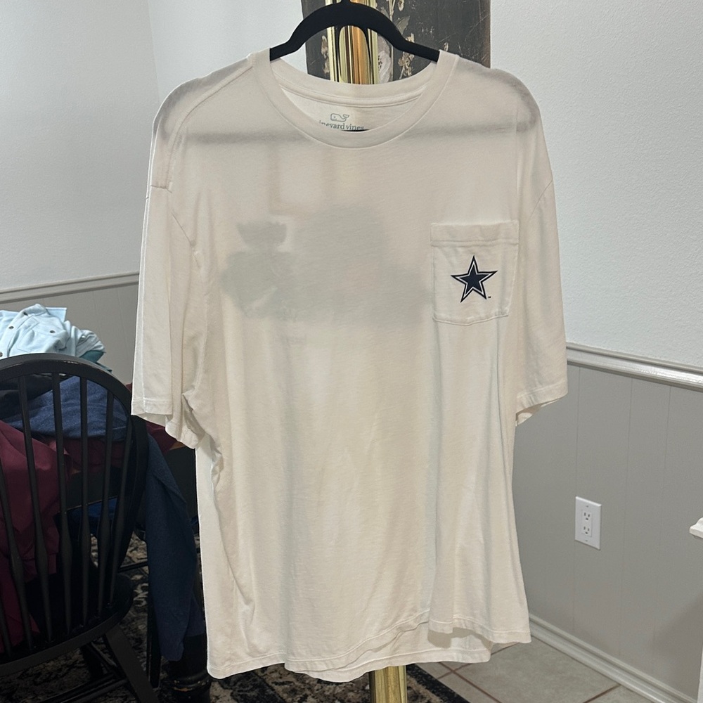 Men's White T-Shirt Dallas Cowboys